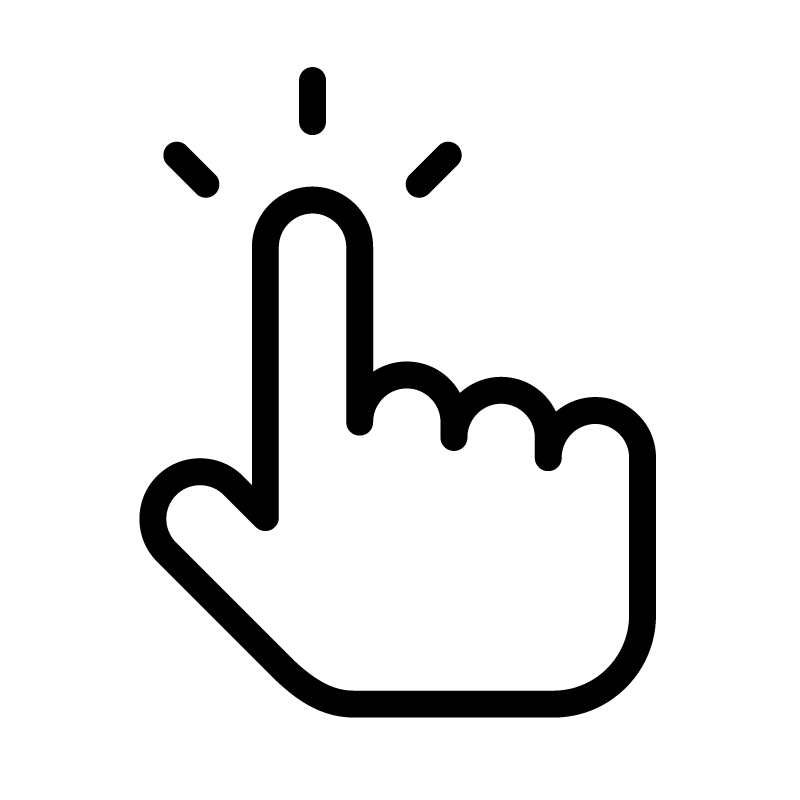 Illustration of a hand touching something