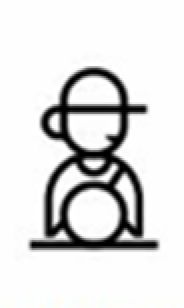 Icon portraying a distracted driver