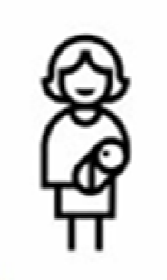 Icon portraying a new parent