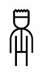Icon portraying a person who cannot speak